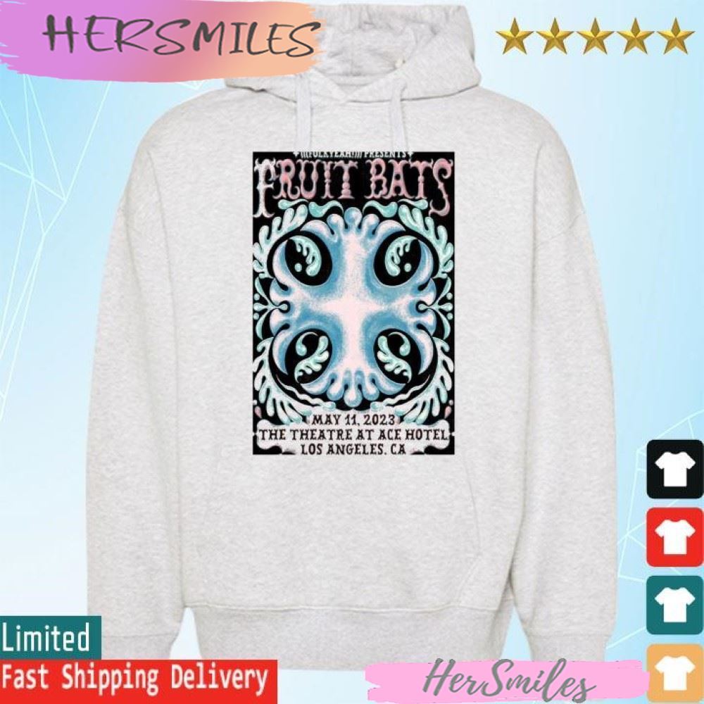 Fruit Bats 2023, May 11th, The Ace Hotel, Los Angeles California T-shirt