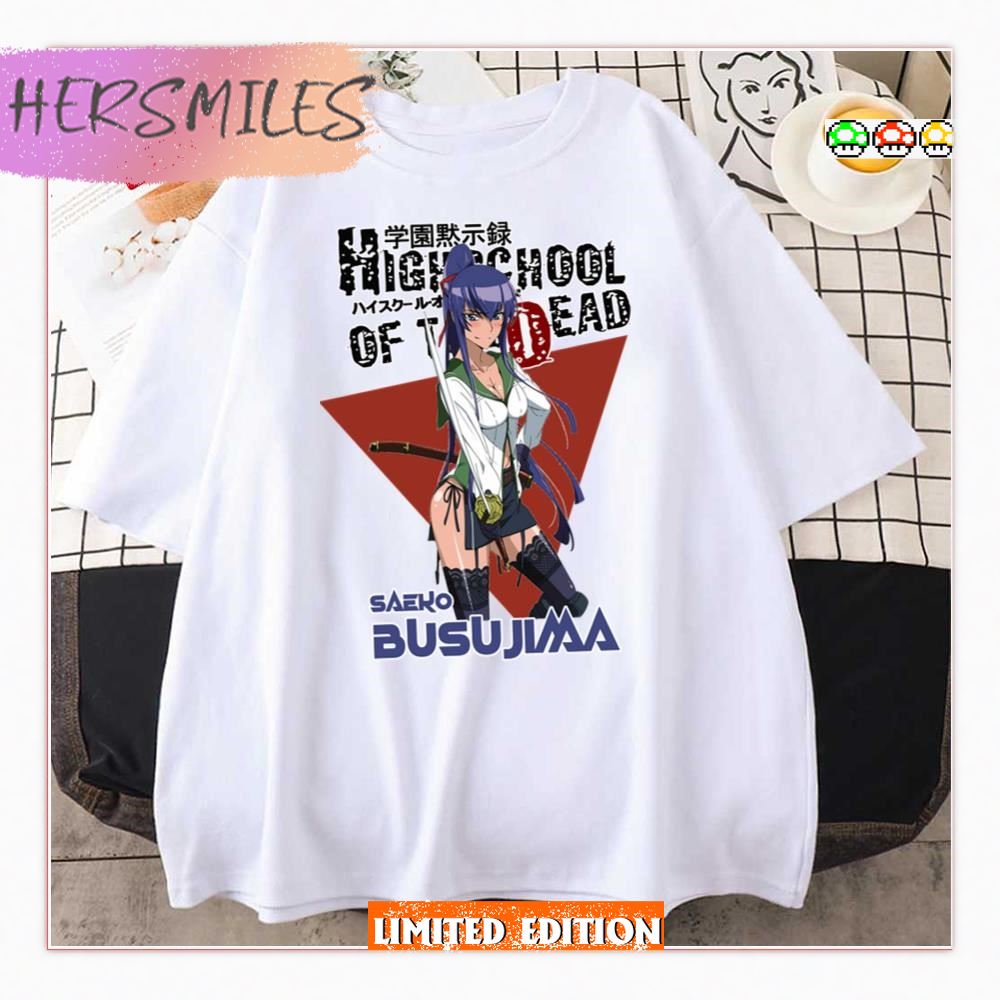 Fujimi High School Student Saeko Busujima  T-shirt