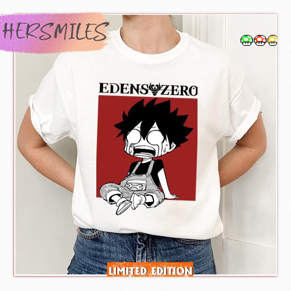 Funny Face Crying Shiki Granbell Edens Zero T-shirt Funny Face Crying Shiki Granbell Edens Zero T-shirt