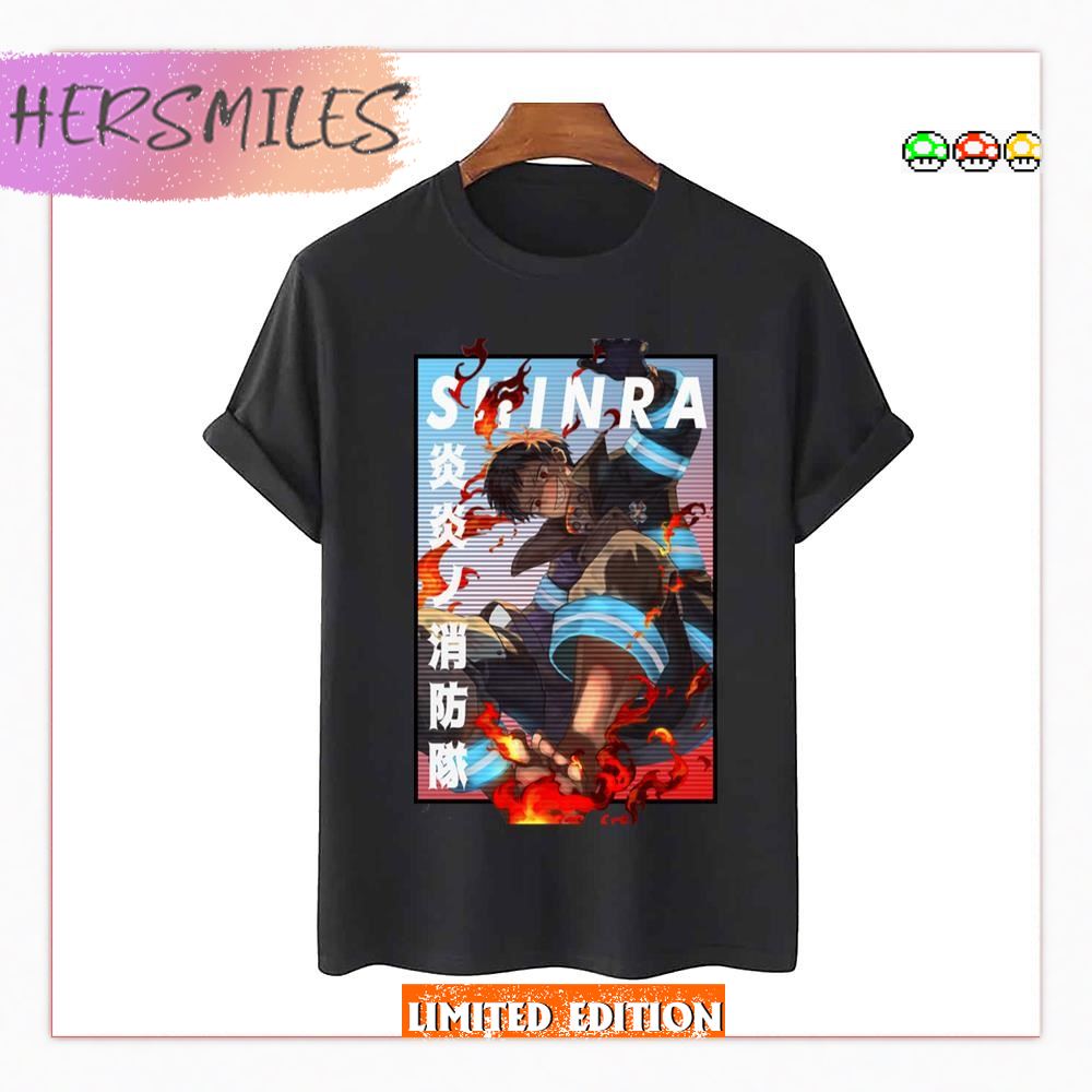 Geometric Design Fire Force Shinra Kusakabe Perfect Gift  T-shirt