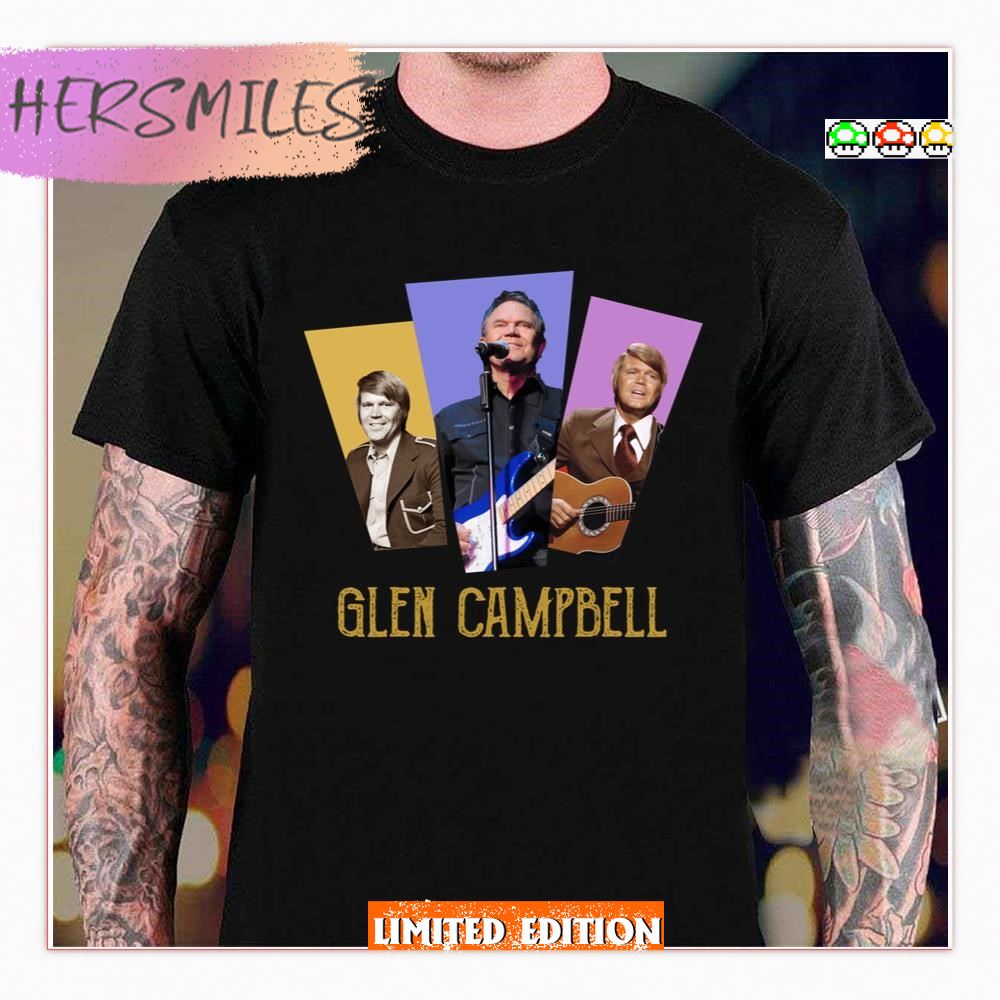 Glen Campbell Live Love Laugh T-Shirt Glen Campbell Live Love Laugh T-Shirt