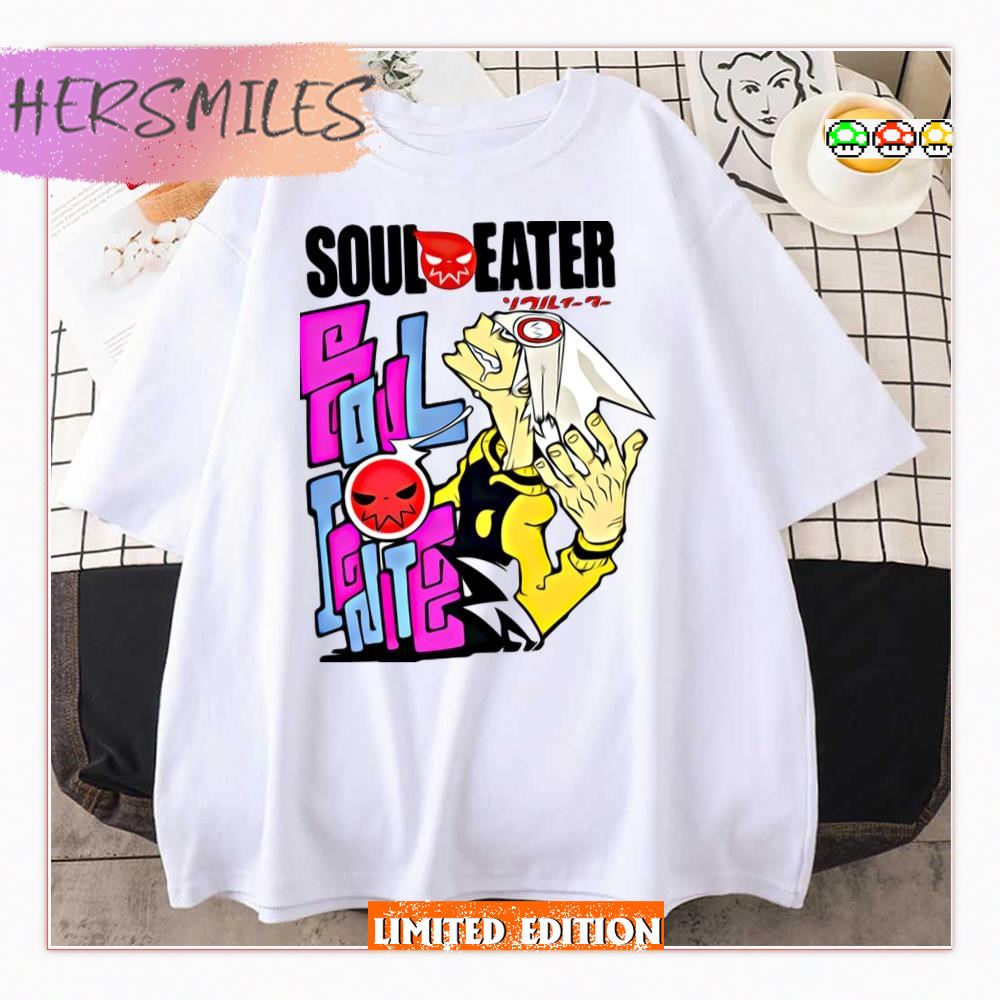 Graphic Adventure Anime Soul Eater Movie Character Evans  T-shirt