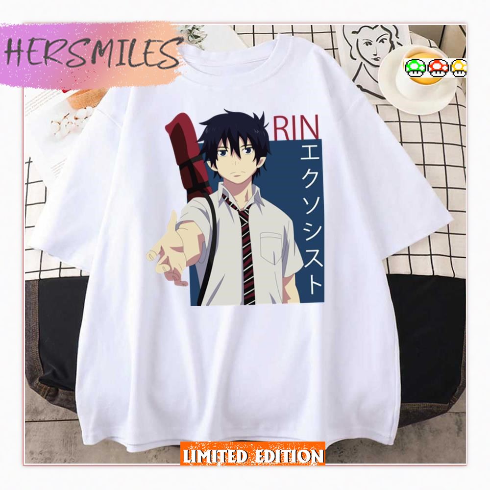 Graphic Design Rin Okumura Blue Exorcist Character  T-shirt
