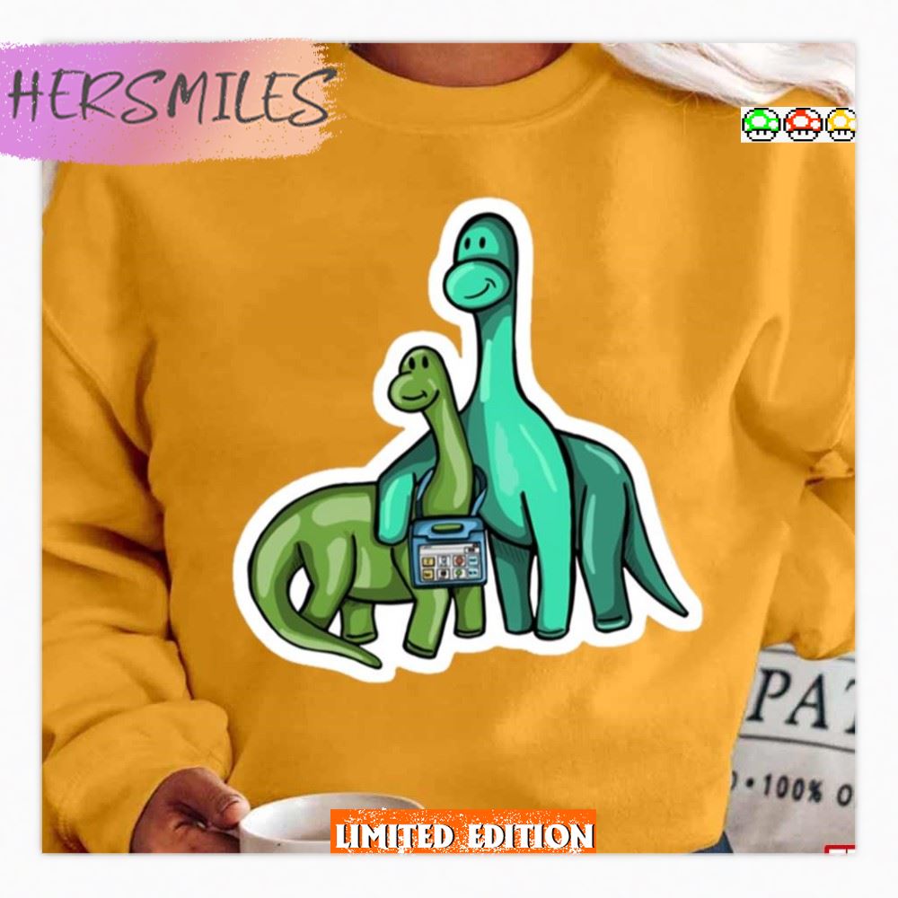 Green Dino With Aac Ipad T-Shirt