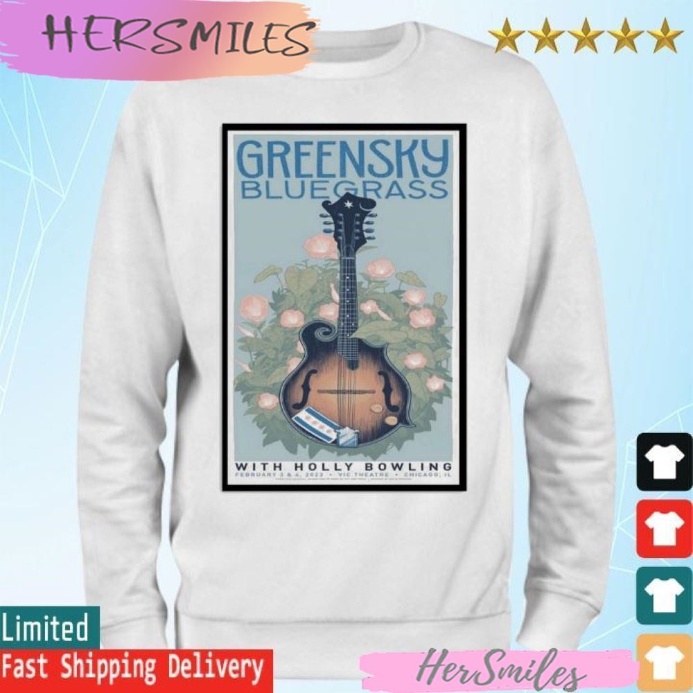 Greensky Bluegrass Chicago 2023, Feb 3rd & 4th, Vic Theater Chicago IL T-shirt Greensky Bluegrass Chicago 2023, Feb 3rd & 4th, Vic Theater Chicago IL T-shirt
