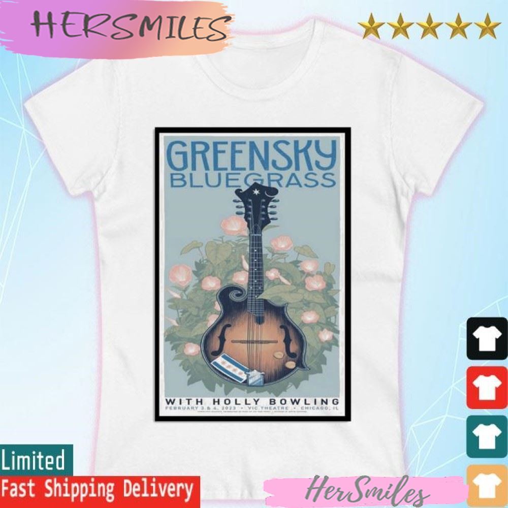 Greensky Bluegrass Chicago 2023, Feb 3rd & 4th, Vic Theater Chicago IL T-shirt Greensky Bluegrass Chicago 2023, Feb 3rd & 4th, Vic Theater Chicago IL T-shirt