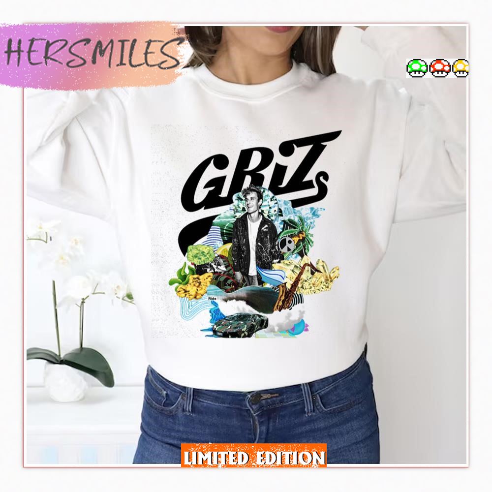 Griz Ride Waves 2023 New Tour  T-shirt