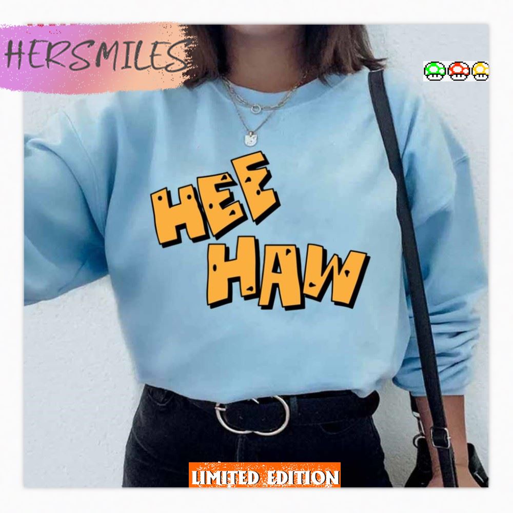 Hee Haw Icon Design Text T-Shirt