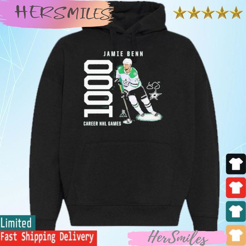 Jamie Benn Dallas Stars 1,000 Career Games T-shirt