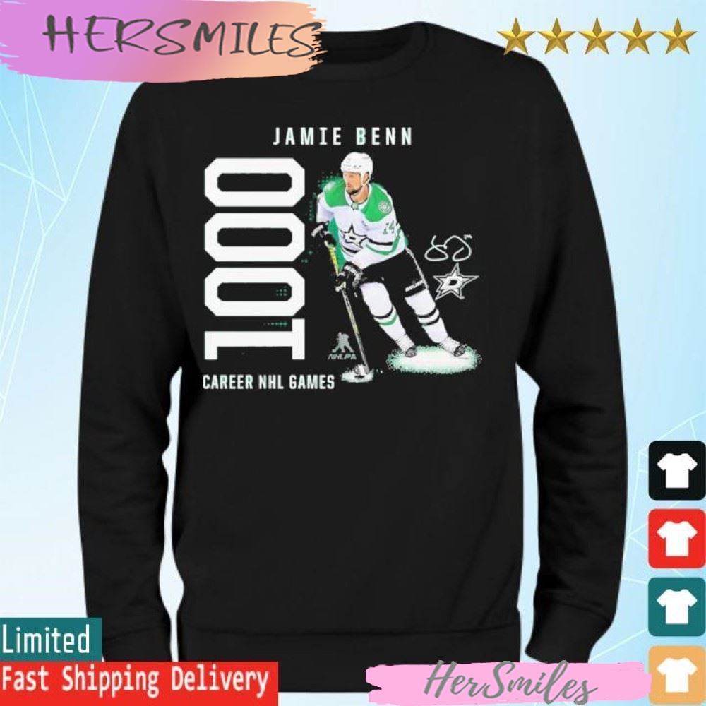 Jamie Benn Dallas Stars 1,000 Career Games T-shirt Jamie Benn Dallas Stars 1,000 Career Games T-shirt