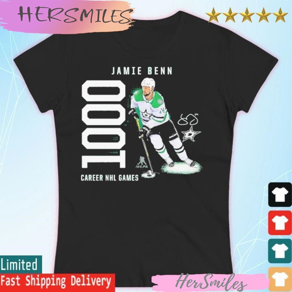 Jamie Benn Dallas Stars 1,000 Career Games T-shirt Jamie Benn Dallas Stars 1,000 Career Games T-shirt