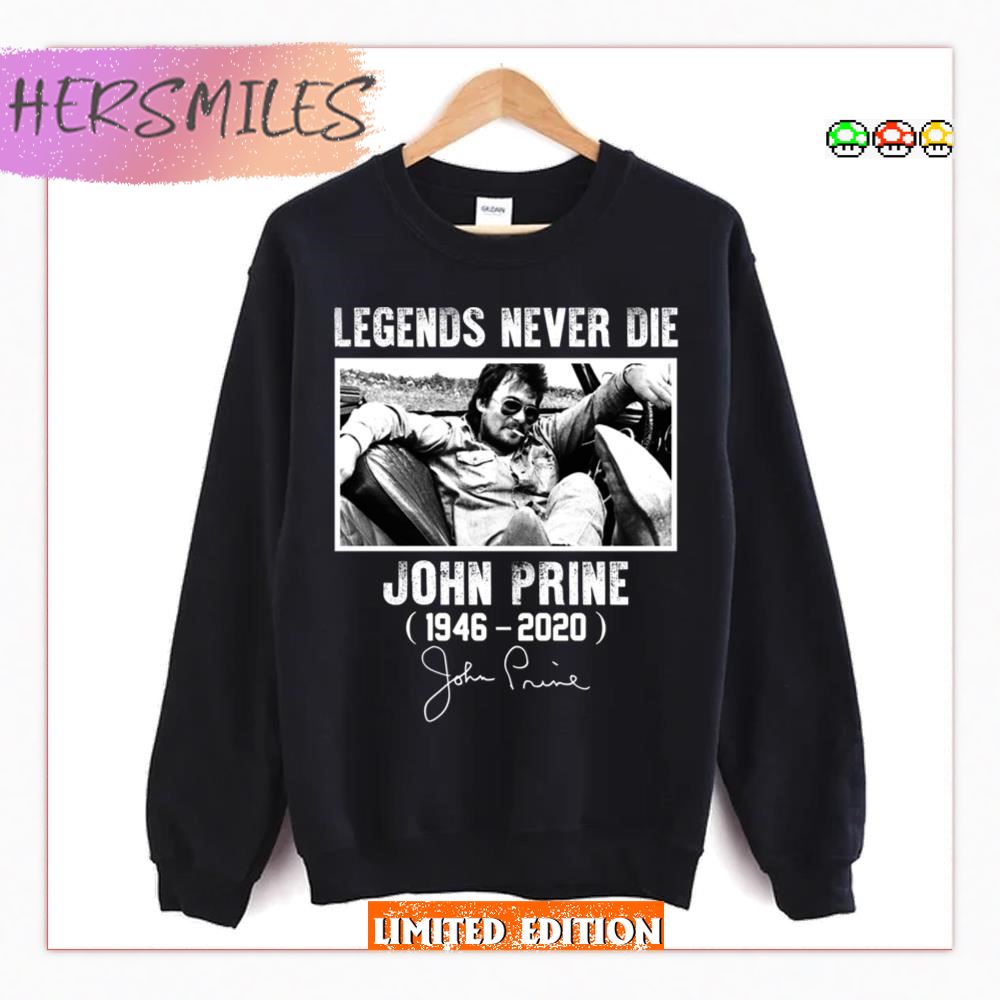 John Prine Signature Legends Never Die T-Shirt