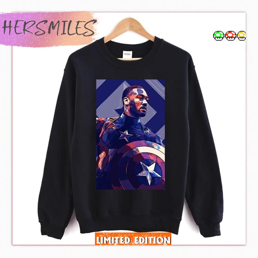 John Wall Art Design Comics Captain American T-Shirt John Wall Art Design Comics Captain American T-Shirt