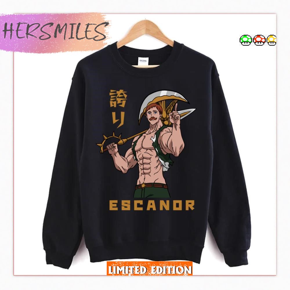 Kanji Design Escanor The Seven Deadly Sins  T-shirt