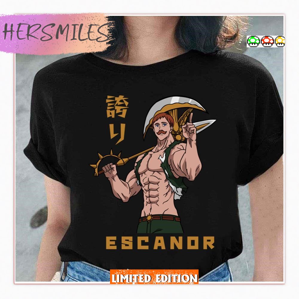 Kanji Design Escanor The Seven Deadly Sins  T-shirt