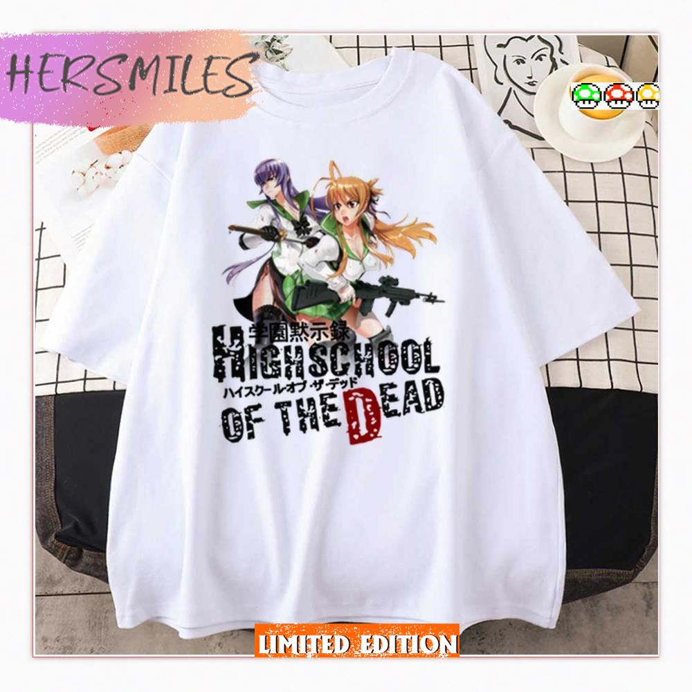 Kanji Design Highschool Of The Dead Logo T-shirt