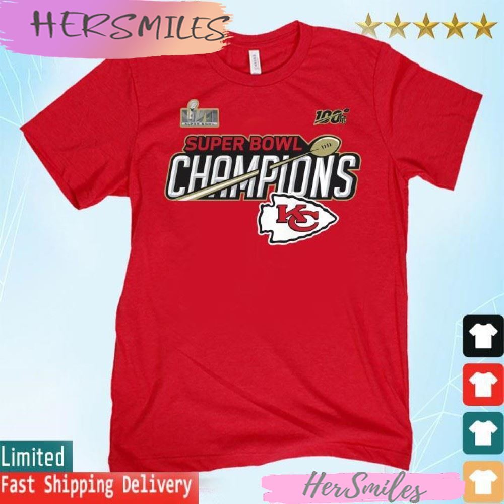 Kansas City Chiefs Super Bowl LVII Champions Trophy Collection Locker Room T-shirt