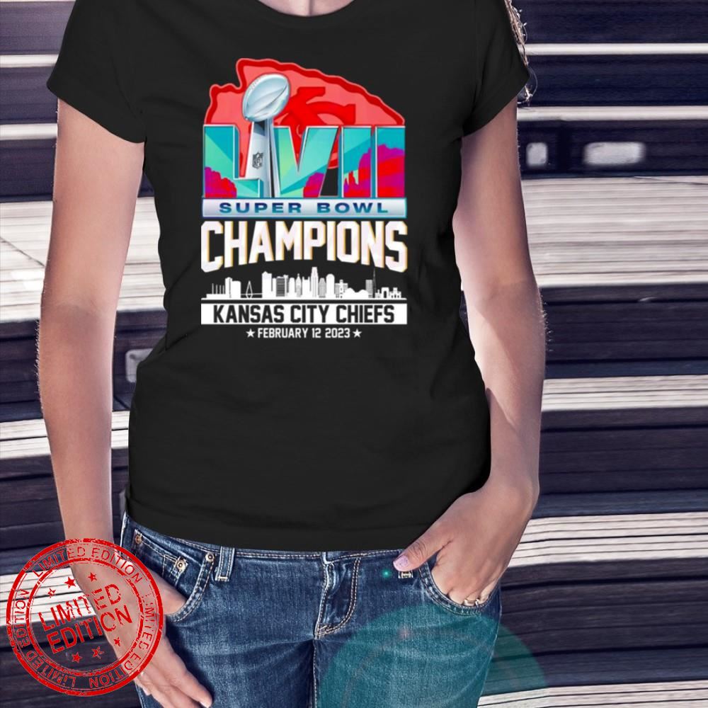 LviI super bowl champions Kansas city Chiefs february city 12 2023 T-Shirt