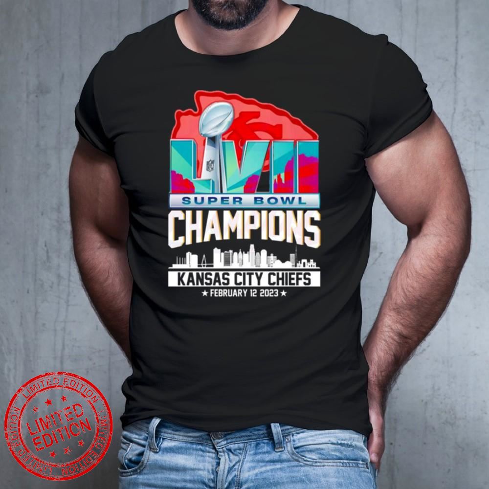 LviI super bowl champions Kansas city Chiefs february city 12 2023 T-Shirt LviI super bowl champions Kansas city Chiefs february city 12 2023 T-Shirt