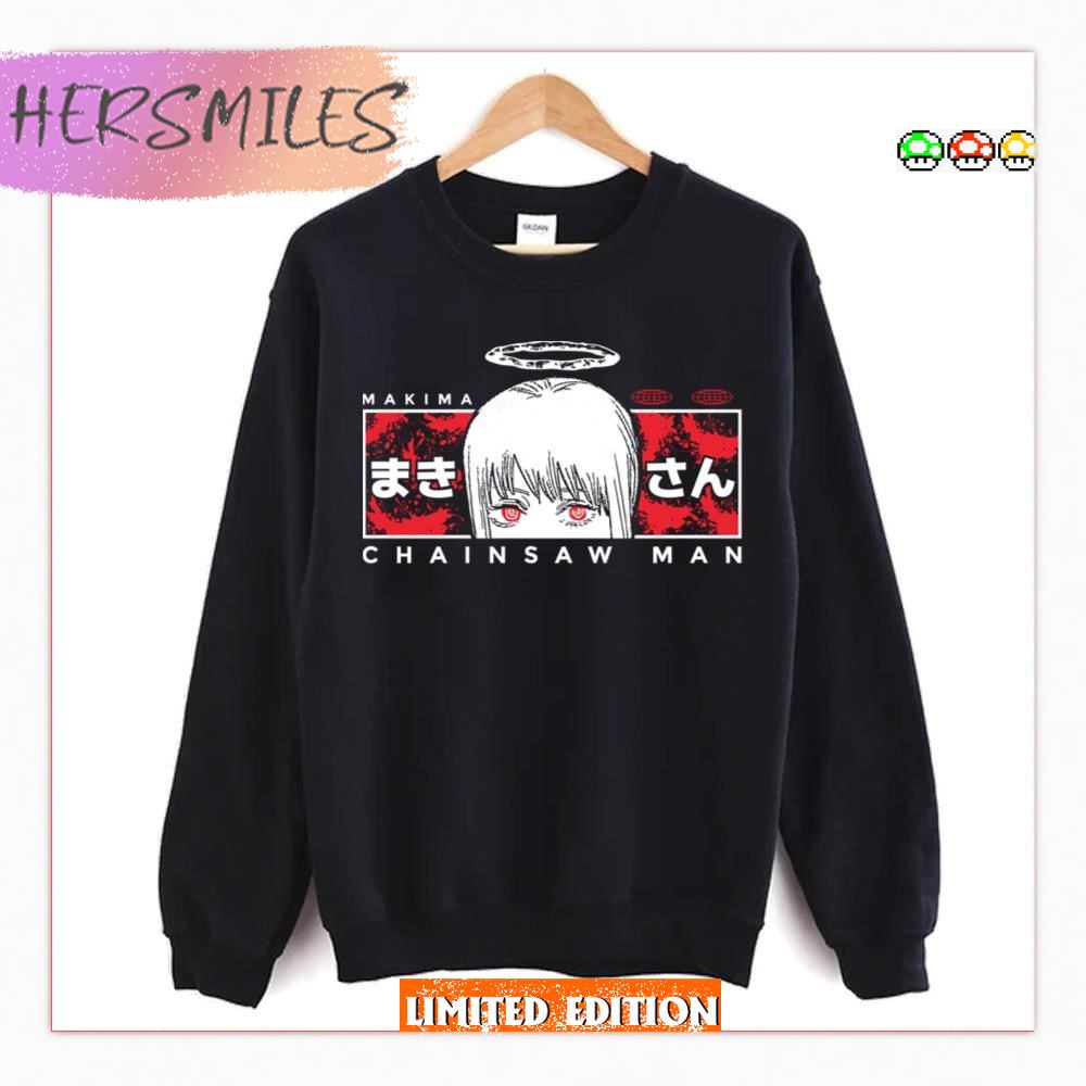 Makima Eyes Chainsaw Man The Angel Circle  T-shirt
