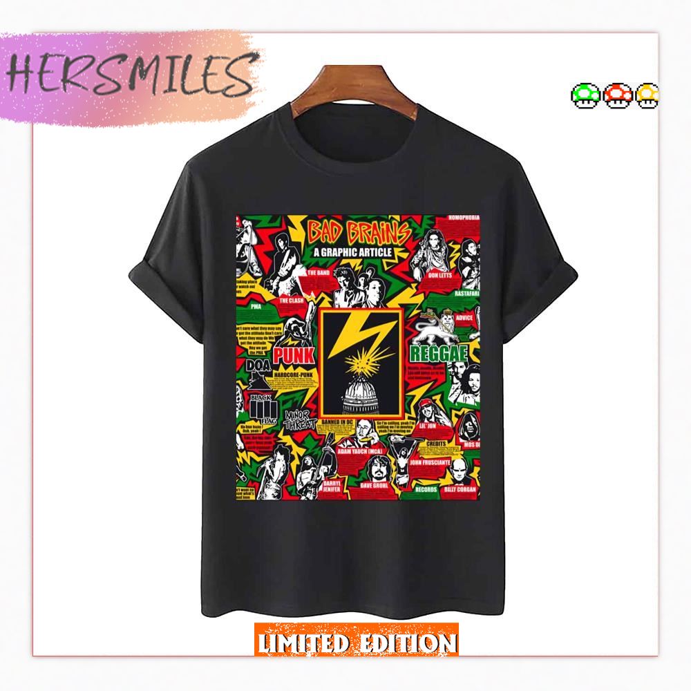 Many Actors Brains Bad Brains Secret 77 T-shirt