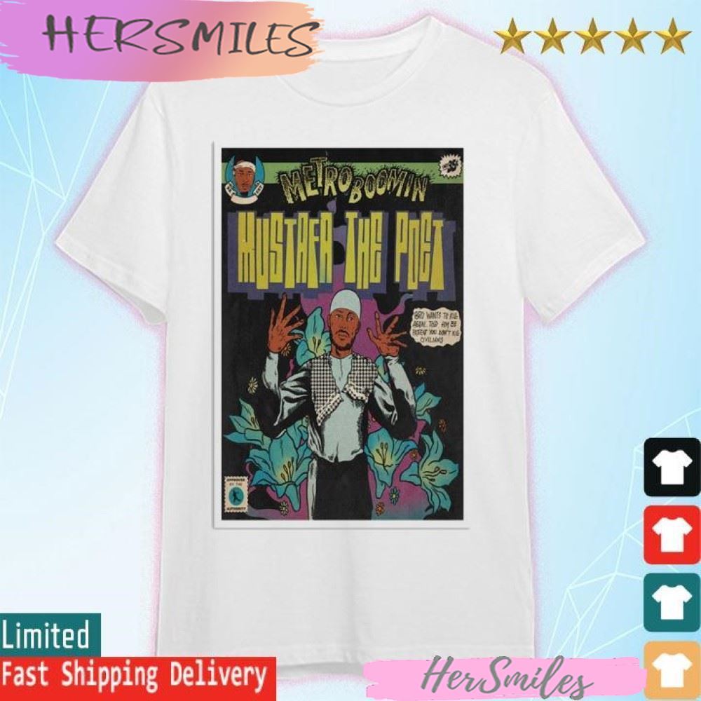 Metro Boomin Mustafa The Poet Comic T-shirt