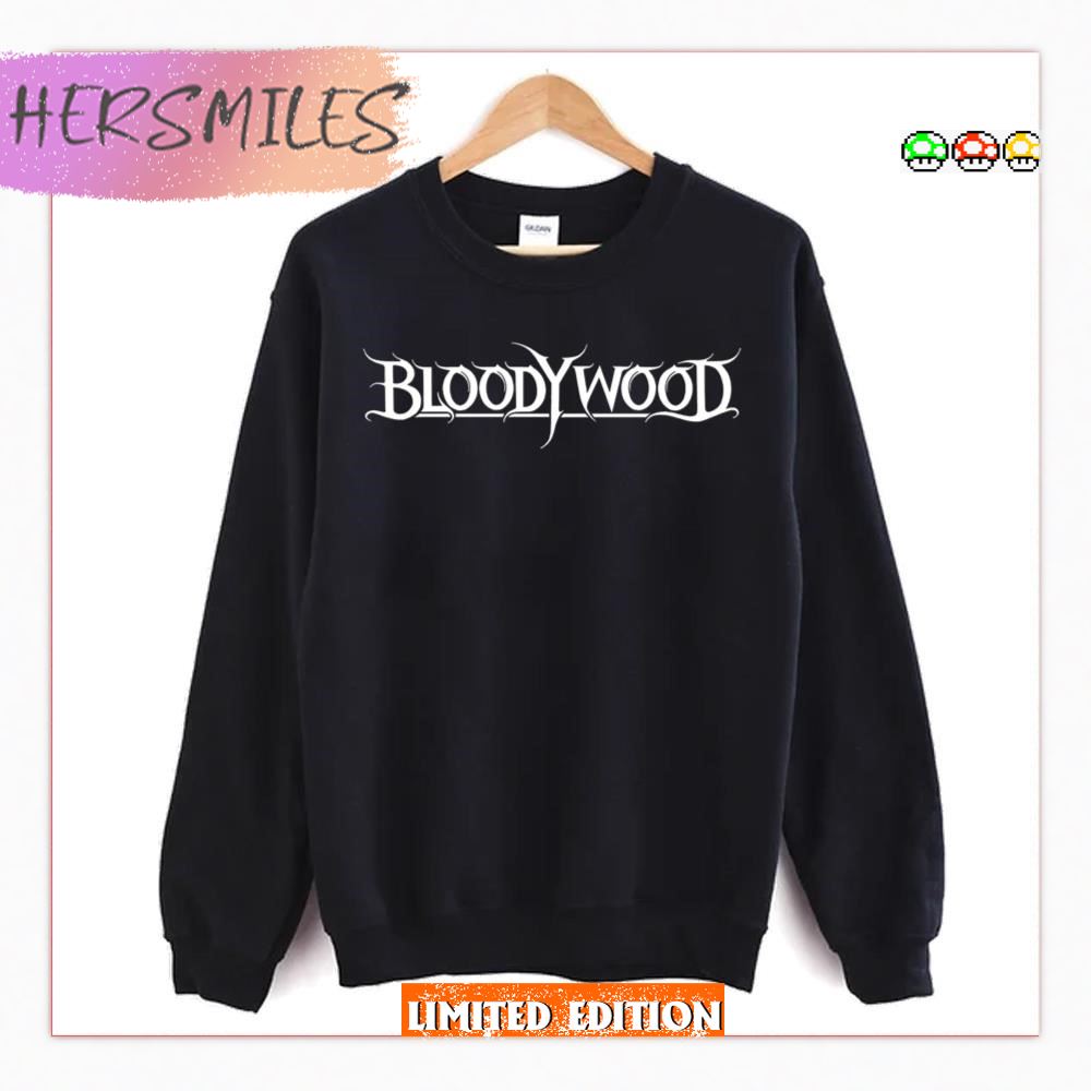 New White Logo Bloodywood  T-shirt
