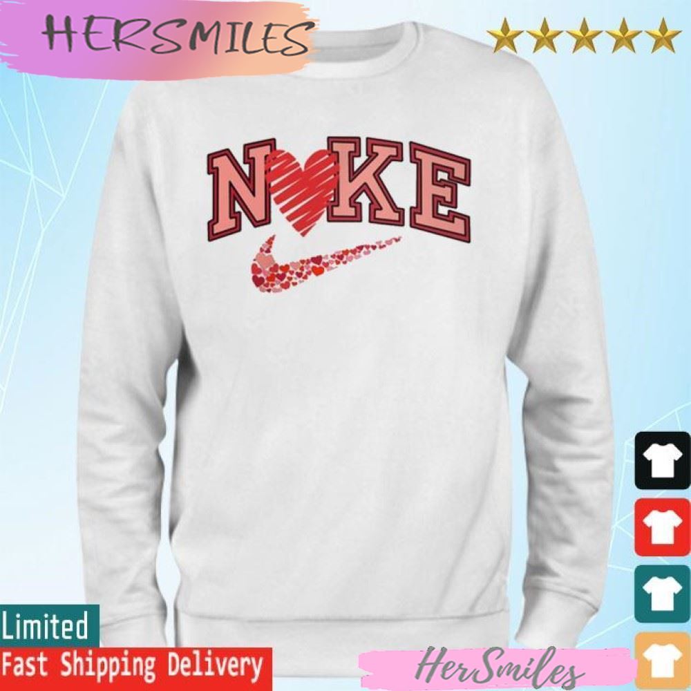 Nike Valentine Couple love heart T-shirt Nike Valentine Couple love heart T-shirt