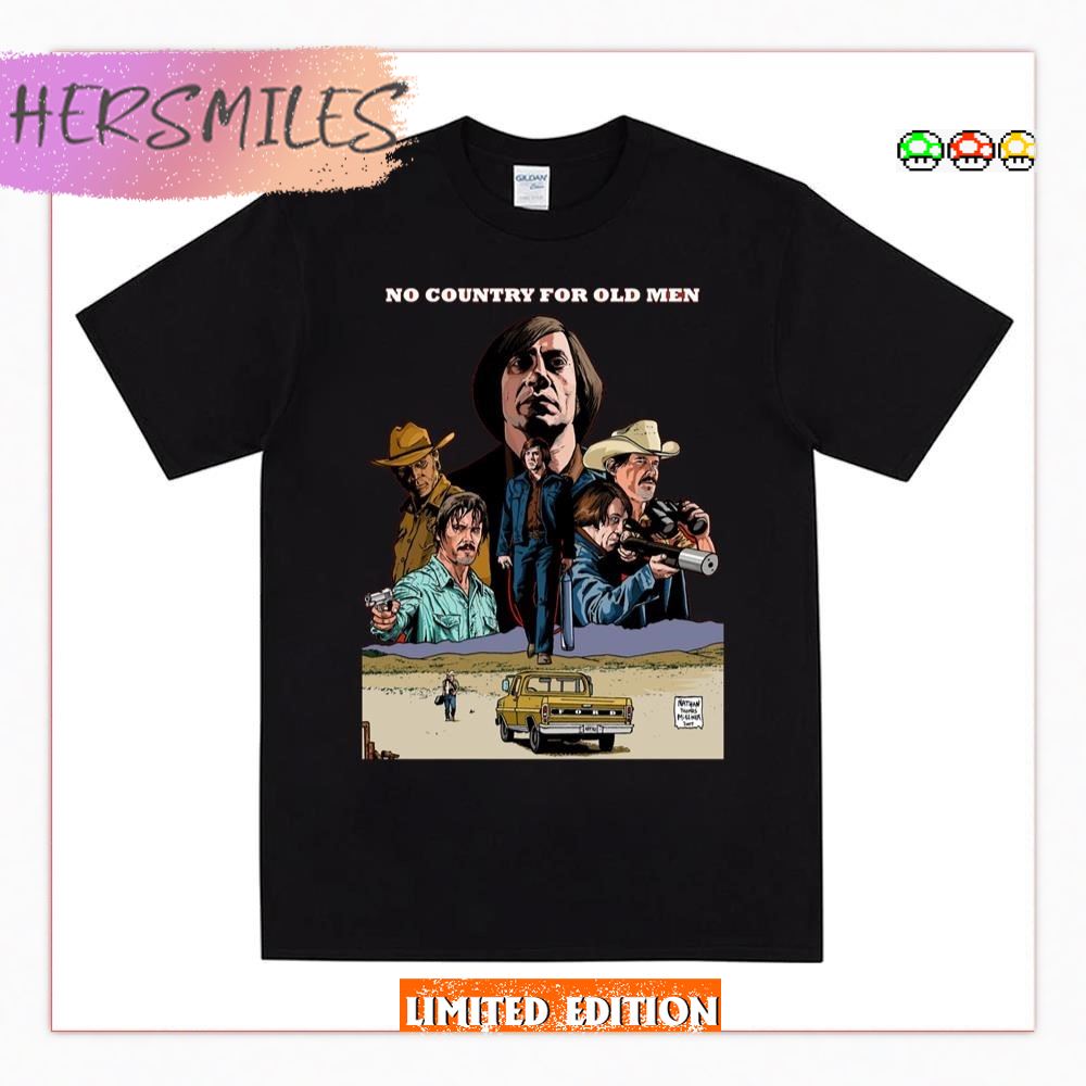 No Country For Old Men Scariest Movie Vintage 80s T-Shirt