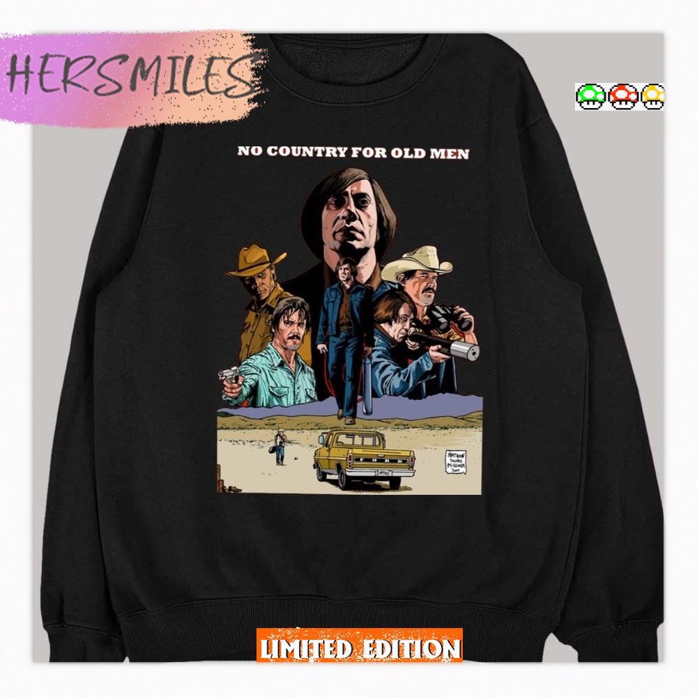 No Country For Old Men Scariest Movie Vintage 80s T-Shirt