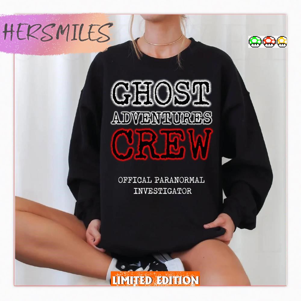 Offical Paranormal Investigator Ghost Adventures Crew  T-shirt