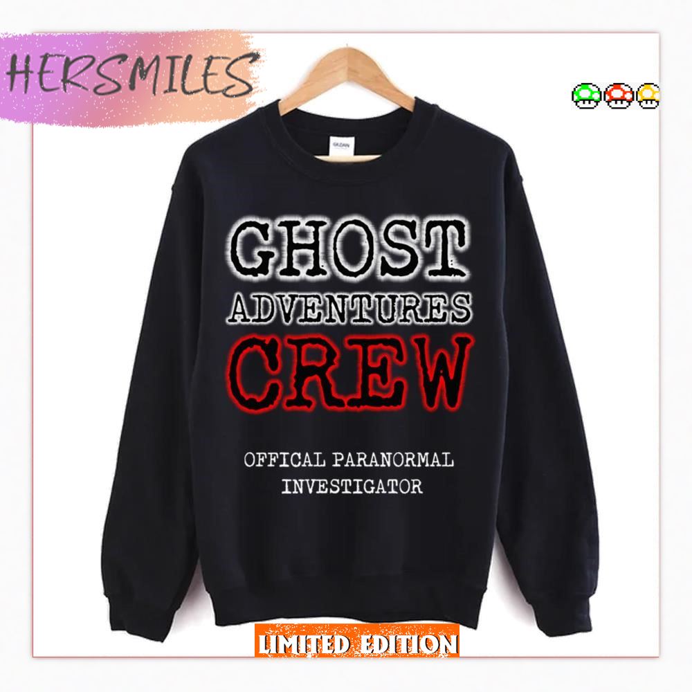 Offical Paranormal Investigator Ghost Adventures Crew  T-shirt