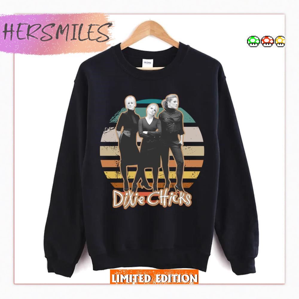 On Retro Sunset Dixie Chicks  T-shirt