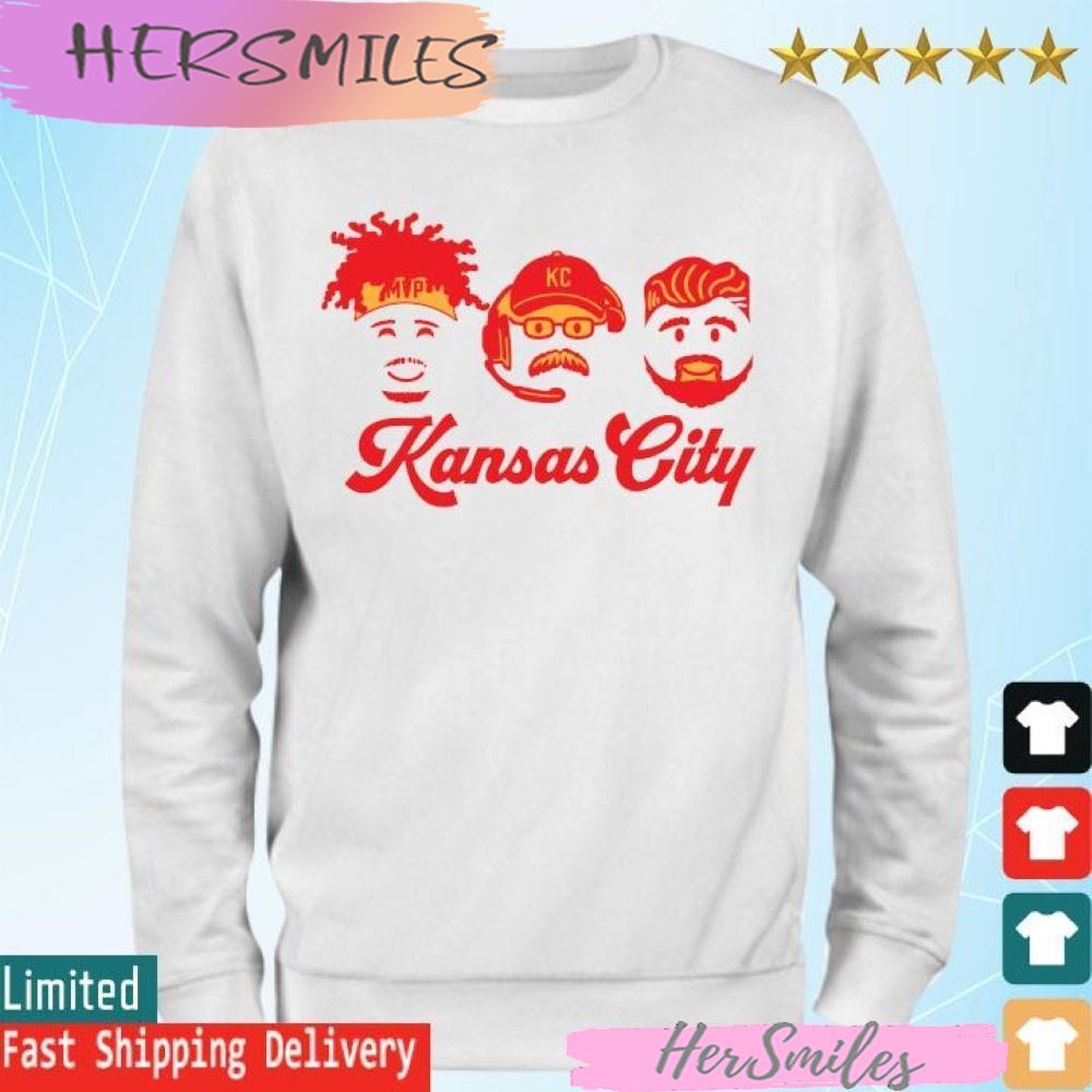 Patrick Mahomes Andy Reid Travis Kelce Kansas City Football T-shirt Patrick Mahomes Andy Reid Travis Kelce Kansas City Football T-shirt