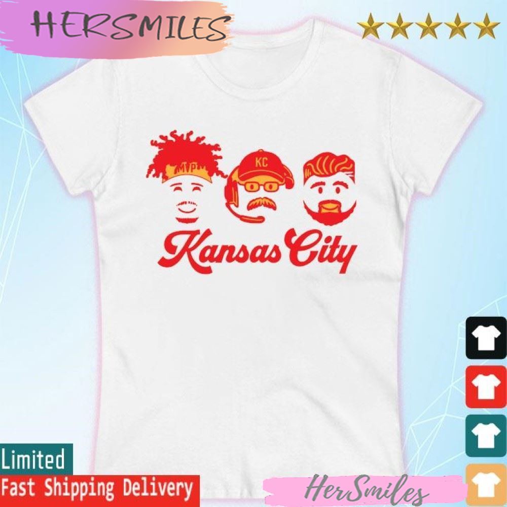 Patrick Mahomes Andy Reid Travis Kelce Kansas City Football T-shirt Patrick Mahomes Andy Reid Travis Kelce Kansas City Football T-shirt