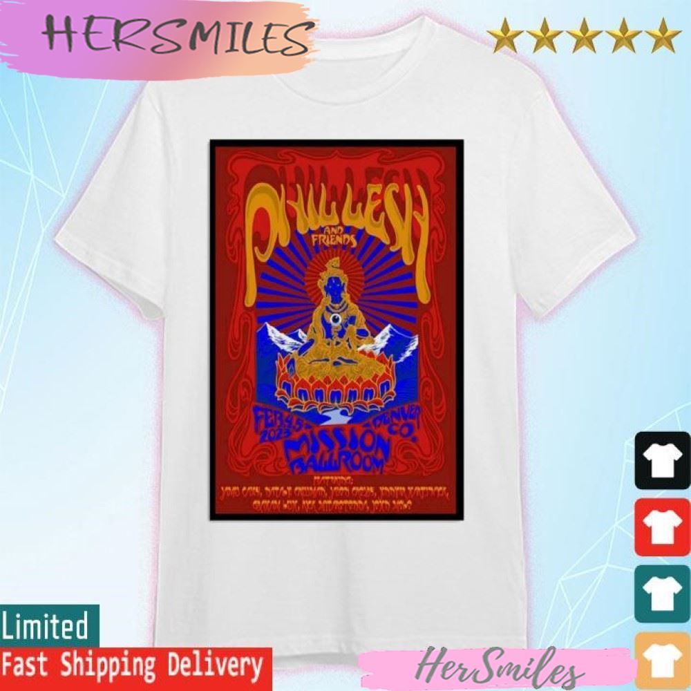 Phil Lesh Denver 2023, Feb 4th &amp 5th, Mission Ballroom Colorado T-shirt