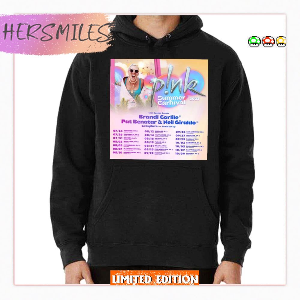 Pink Summer Carnival Dates 2023 New Tour T-shirt