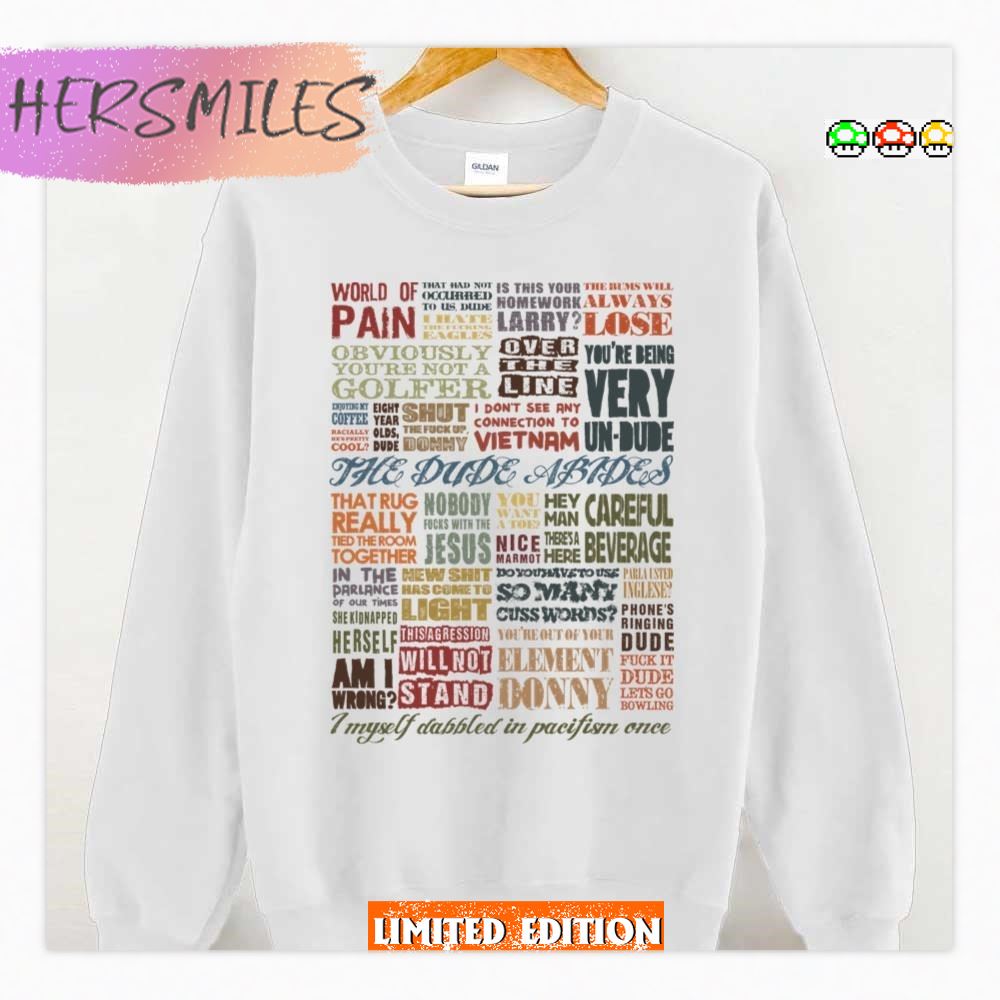 Quote Montage The Big Lebowski T-Shirt