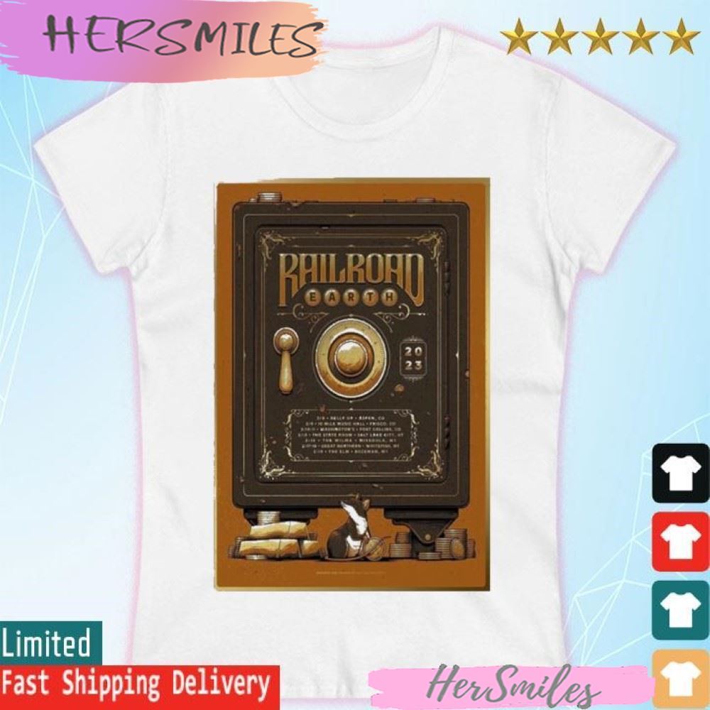 Railroad Earth 2023, Winter Tour, February 2023 T-shirt Railroad Earth 2023, Winter Tour, February 2023 T-shirt