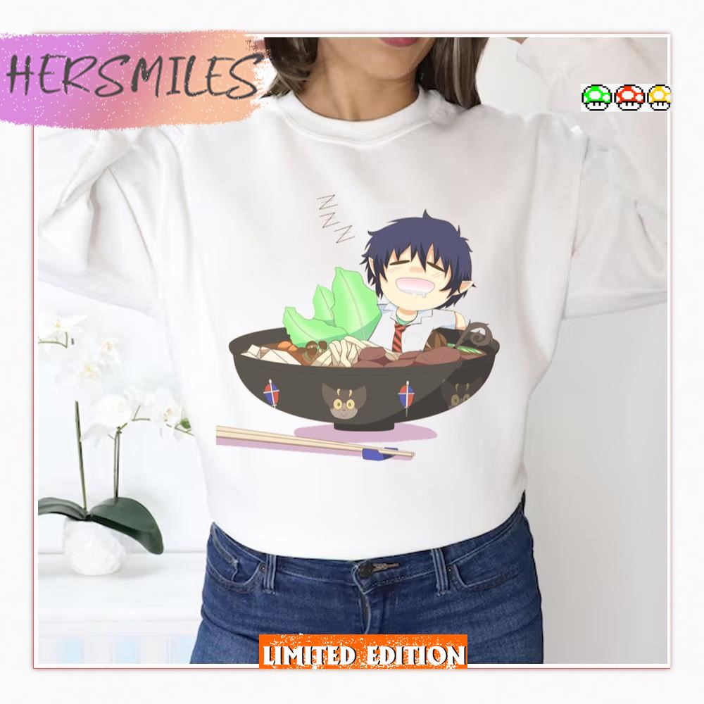 Ramen Time Blue Exorcist Sukiyaki Rin  T-shirt