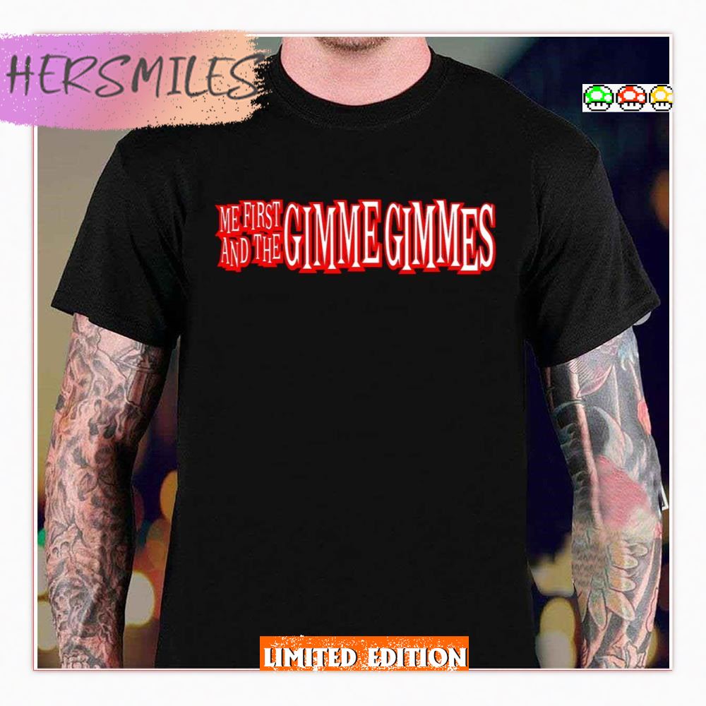 Red Logo Band Me First And The Gimme Gimmes T-shirt Red Logo Band Me First And The Gimme Gimmes T-shirt