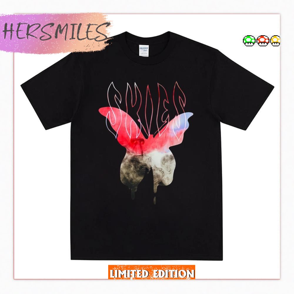 Red Roses Butterfly Smoke Lil Skies T-shirt