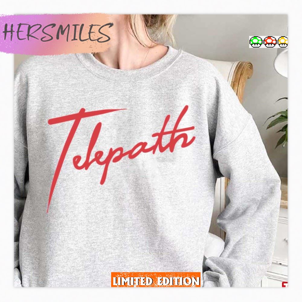 Red Typo Design Conan Gray Telepath  T-shirt