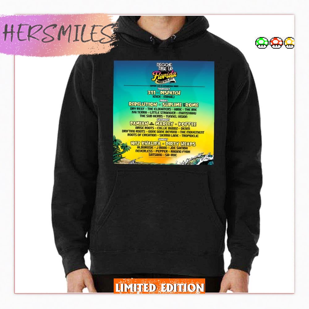 Reggae Rise Up Florida 2023 New Tour T-shirt