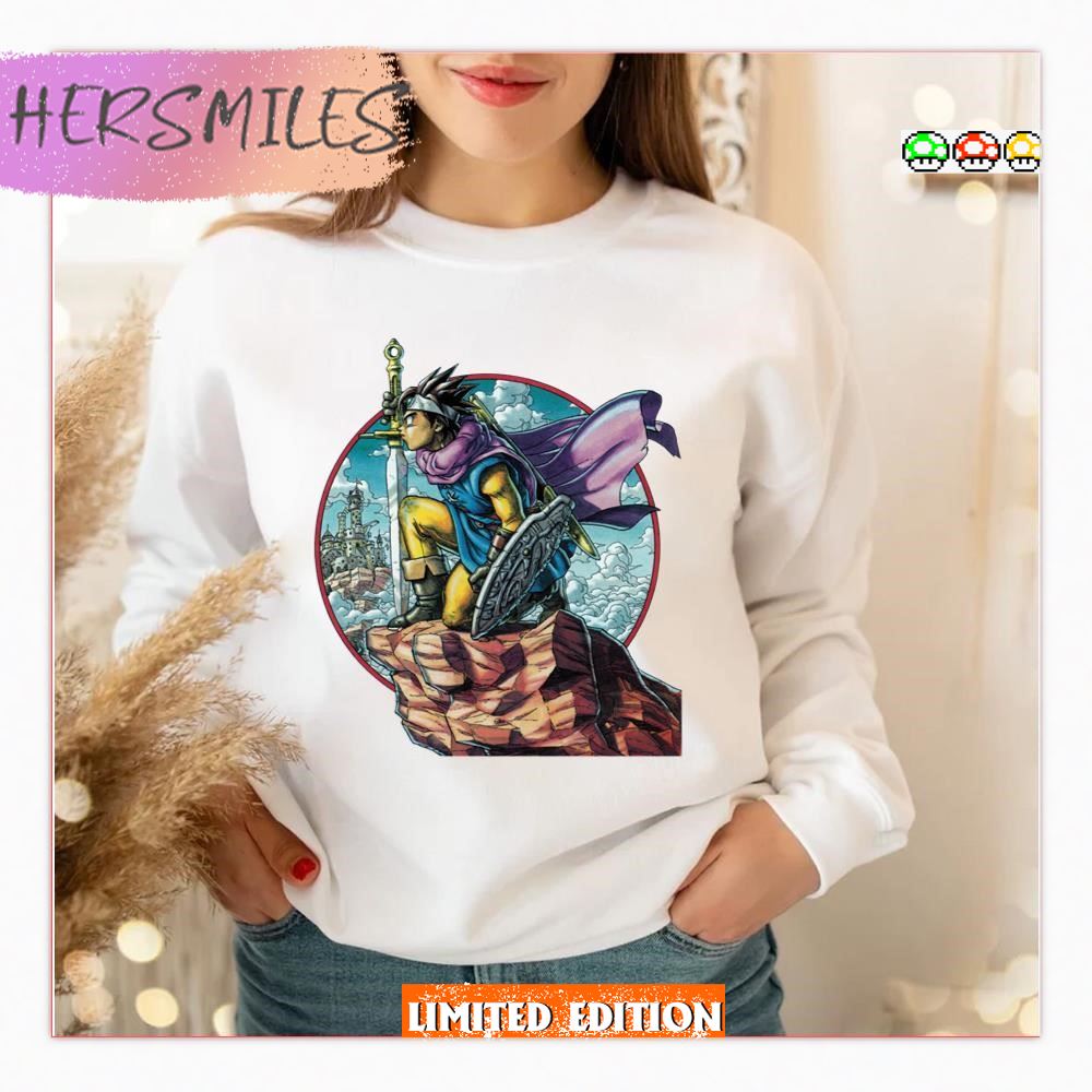 Retro 90s Cartoon Erdrick Dragon Quest Iii T-shirt