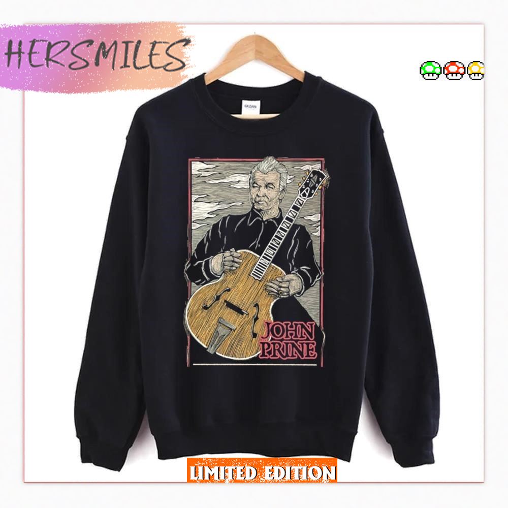 Retro American Folk Music John Prine T-Shirt