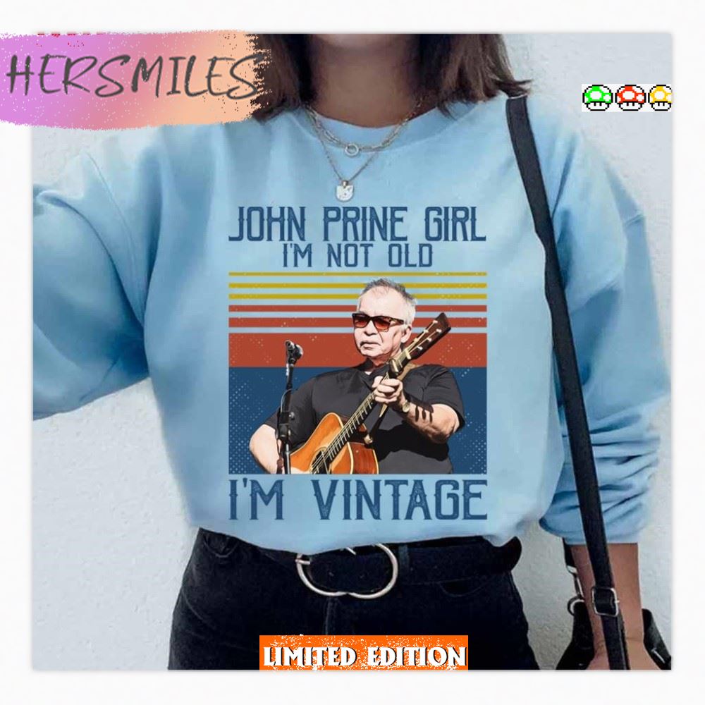 Retro John Folk Girl I’m Not Old I’m Vintage T-Shirt