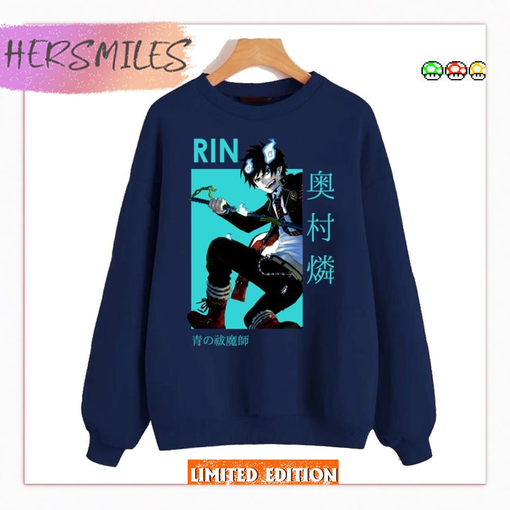 Rin Okumura Blue Exorcist Card Anime  T-shirt