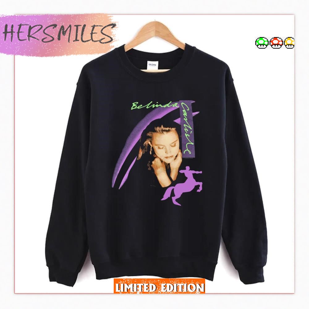Runaway Horses Tour 1990 Graphic Belinda Carlisle  T-shirt