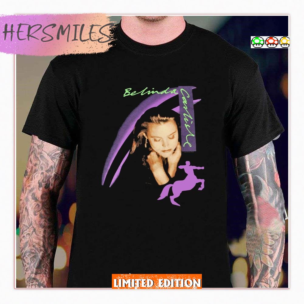 Runaway Horses Tour 1990 Graphic Belinda Carlisle T-shirt Runaway Horses Tour 1990 Graphic Belinda Carlisle T-shirt